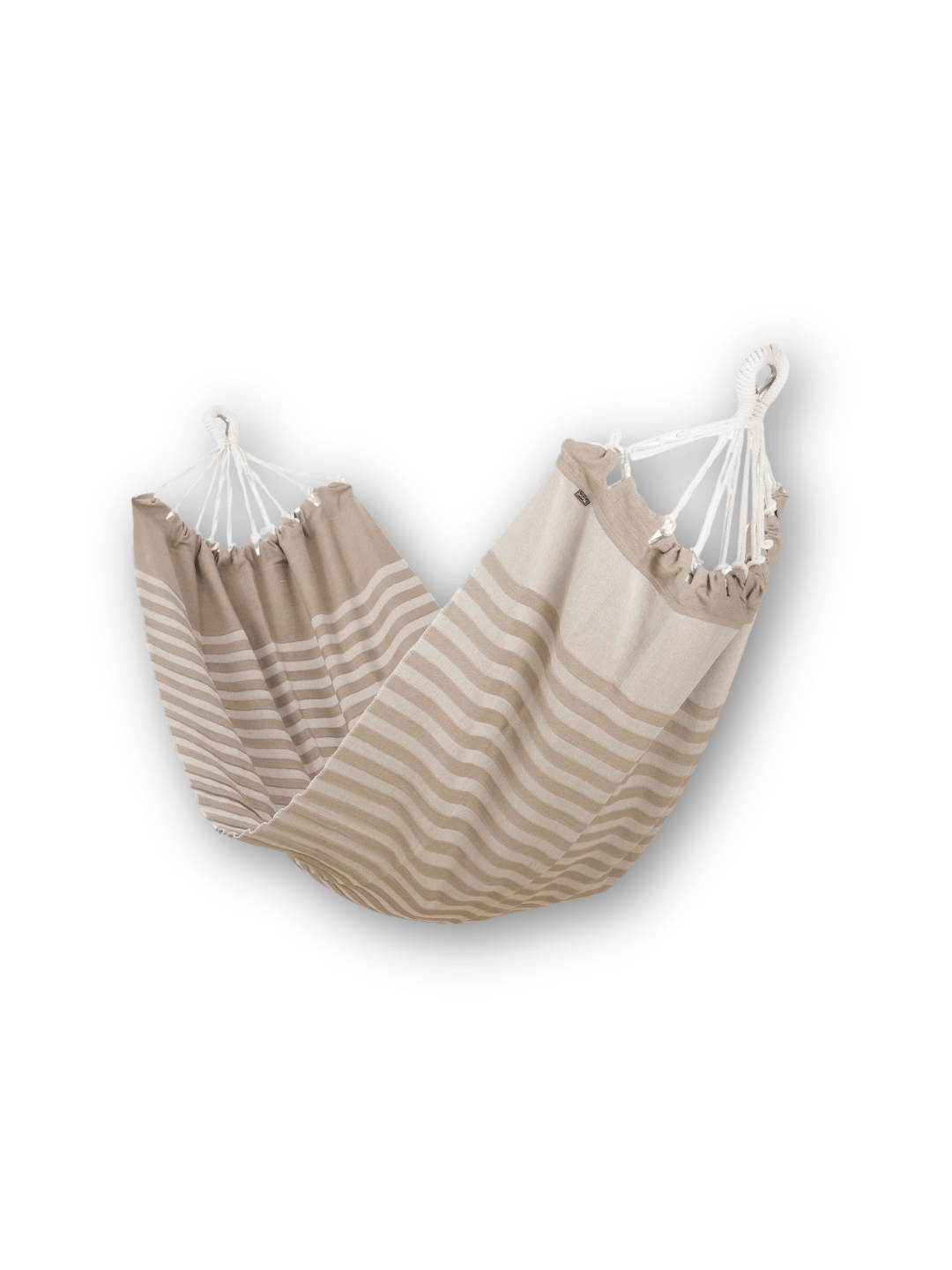 Mica Decorations Hängematte Beige gestreift