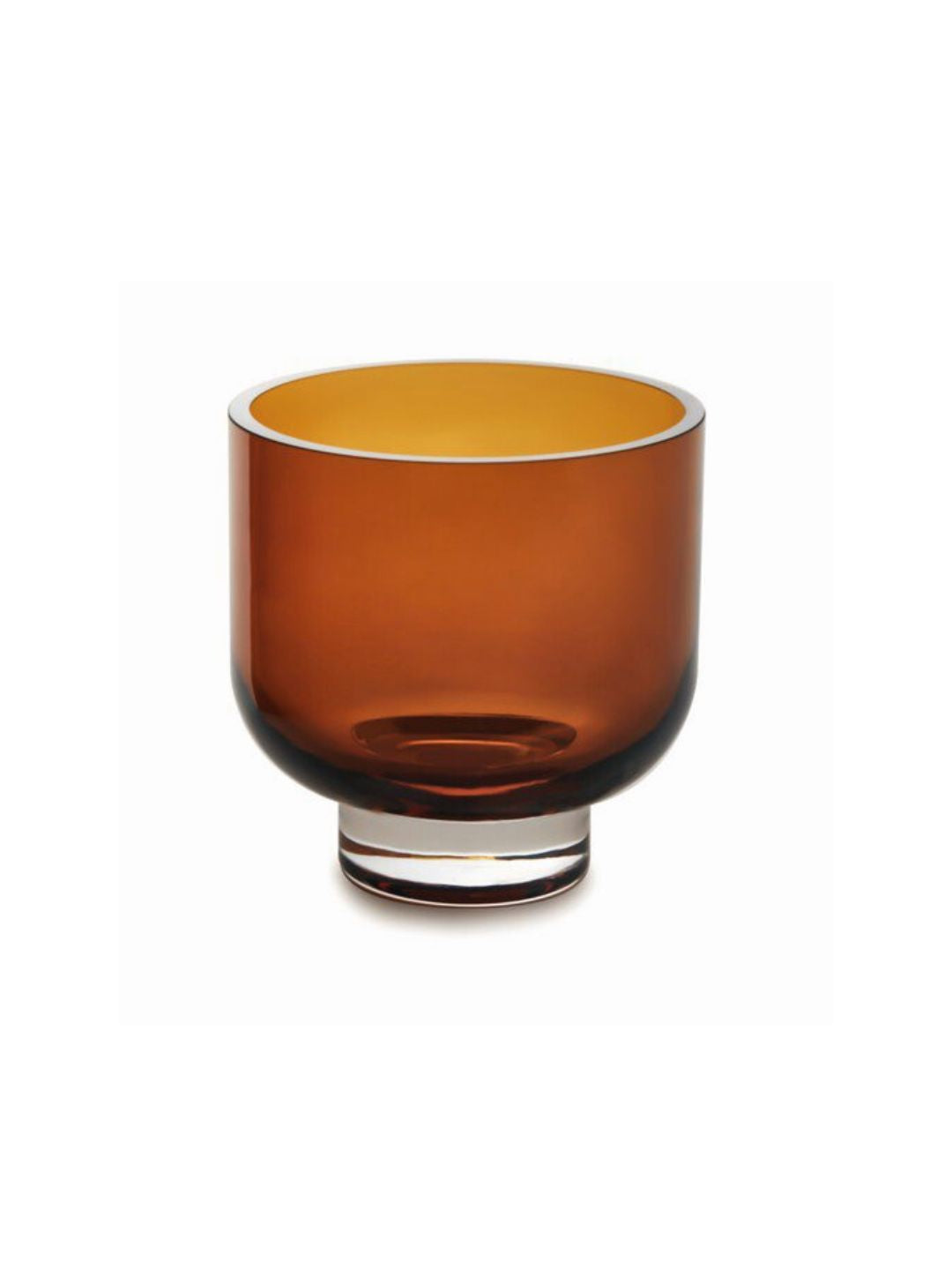 Moderne Vase/Schale in Orange
