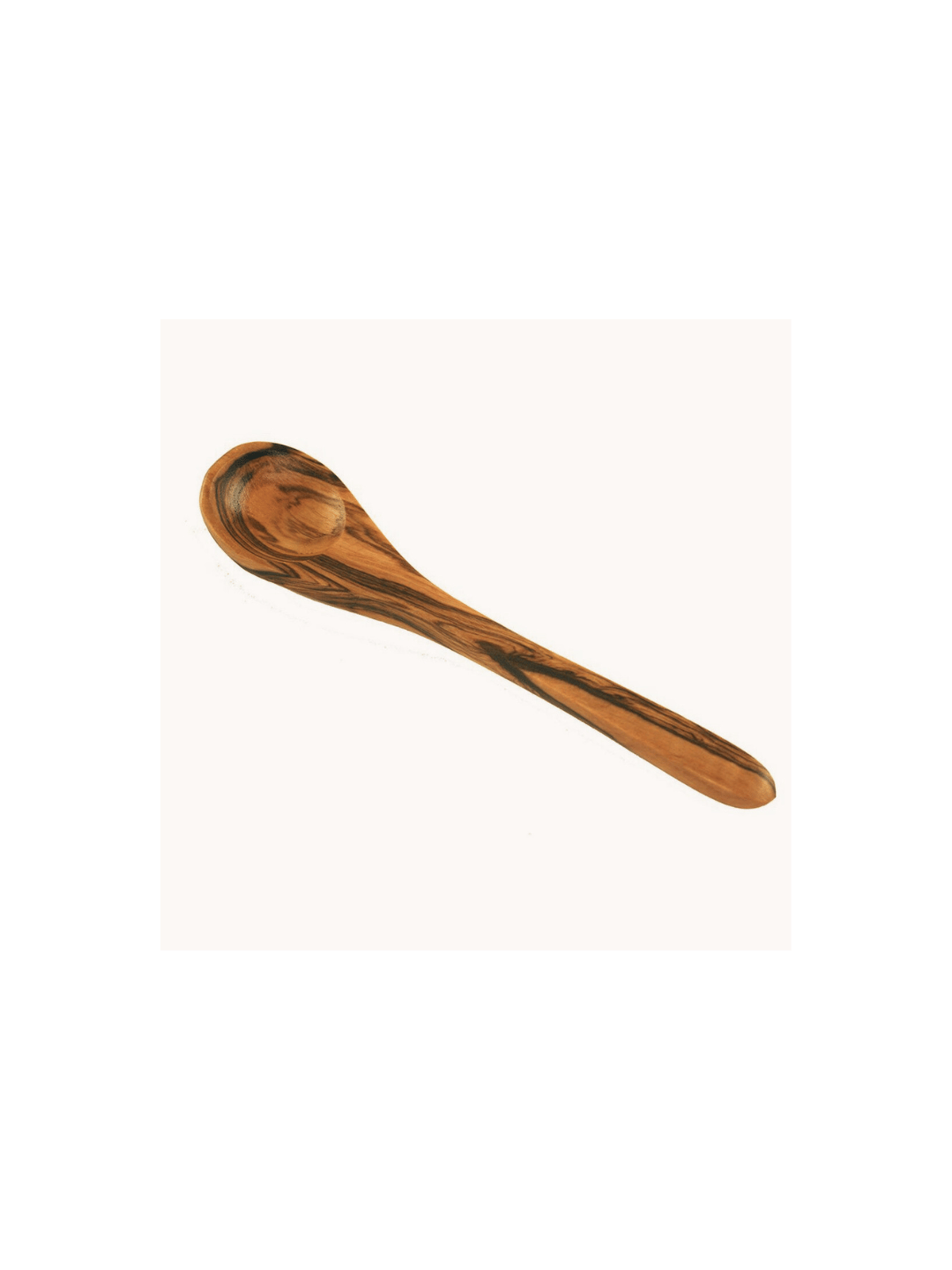 6er Set Eierlöffel aus Olivenholz Braun
