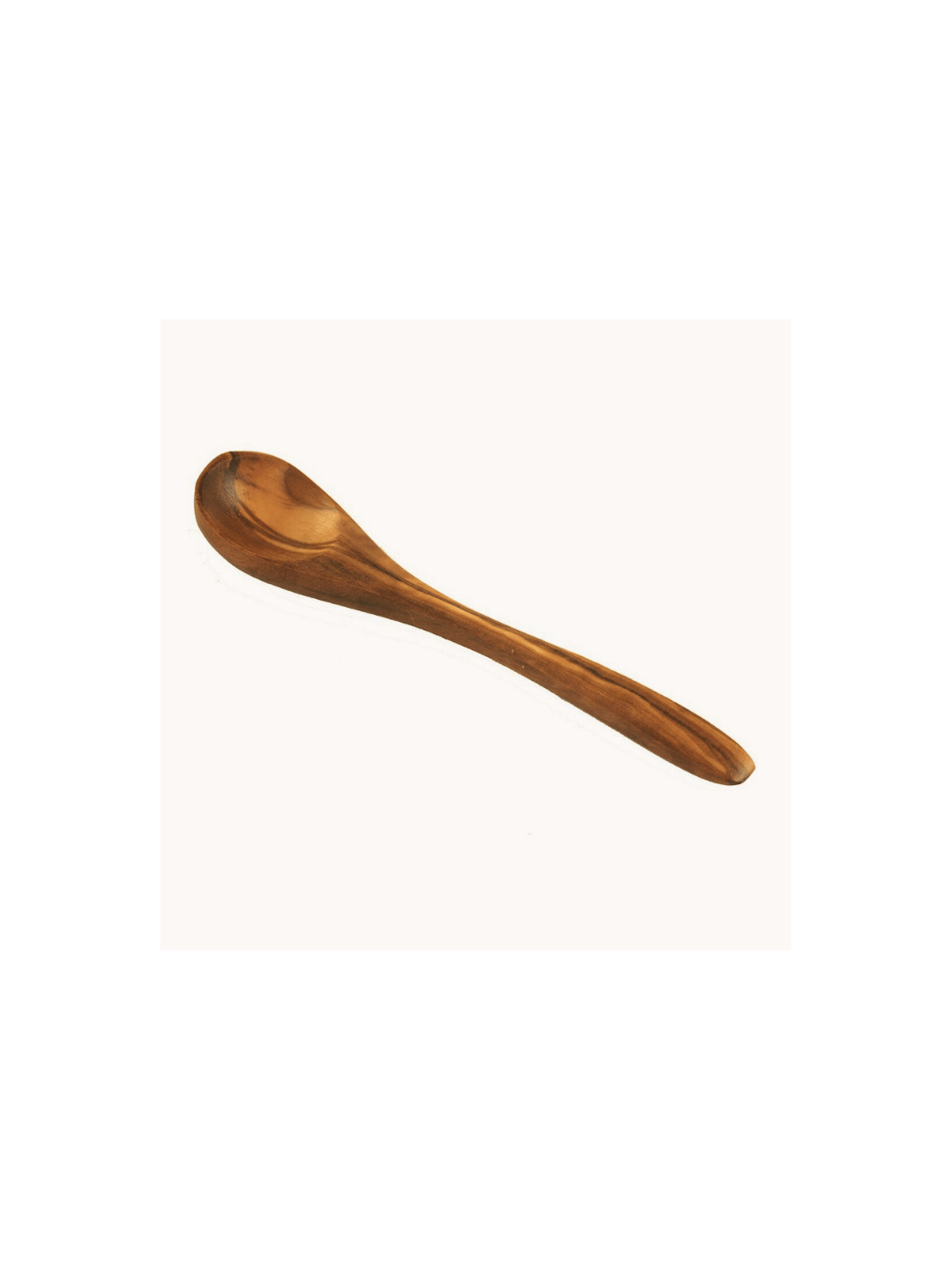 6er Set Eierlöffel aus Olivenholz Braun