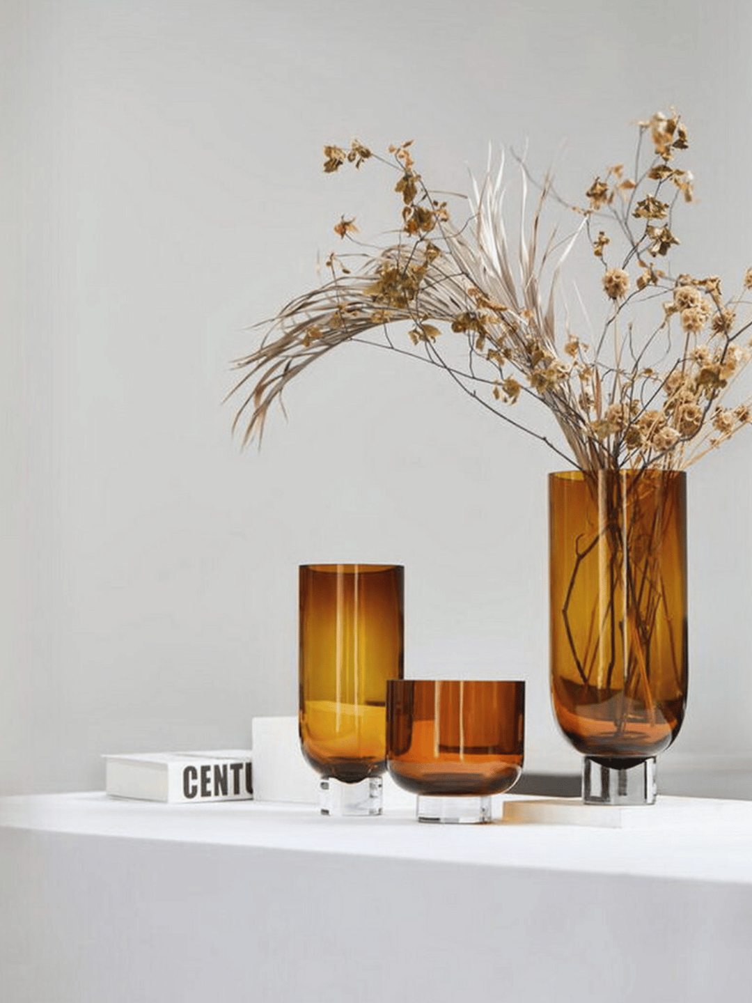 Moderne Vase/Schale in Orange